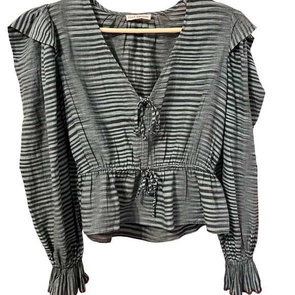 ULLA JOHNSON OPHELIA STRIPED BLOUSE - Picture 5 of 9